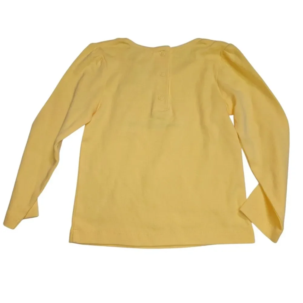 Vintage Gymboree Long Sleeved T Shirt Size 3T Yellow Sweet As Honey 100% Cotton